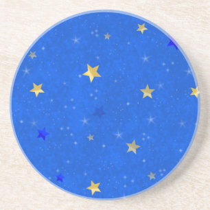 Dessous De Verre En Grès Glittering star celestial