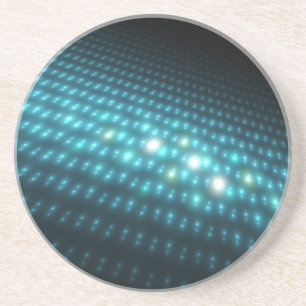 Dessous De Verre En Grès Globes bleus 3D