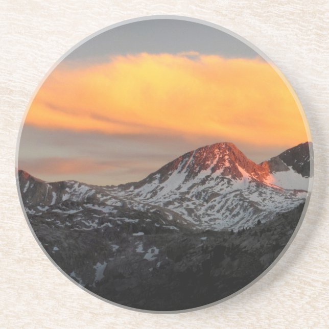 Dessous De Verre En Grès Goddard Divide Alpenglow - John Muir Trail (Devant)