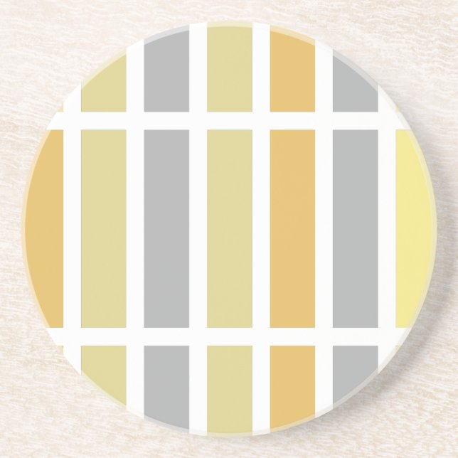 Dessous De Verre En Grès Gold Silver Bronze Metal Hues (Devant)