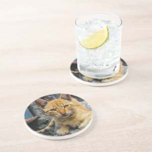 Dessous De Verre En Grès Golden Eyes