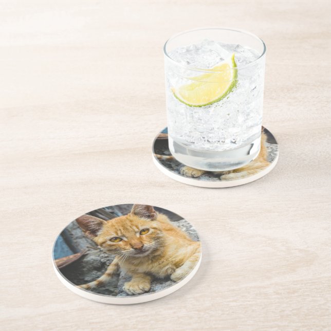 Dessous De Verre En Grès Golden Eyes (Côté)