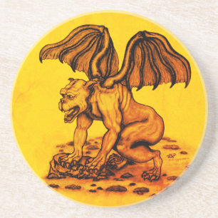 Dessous De Verre En Grès Golem Gargoyle