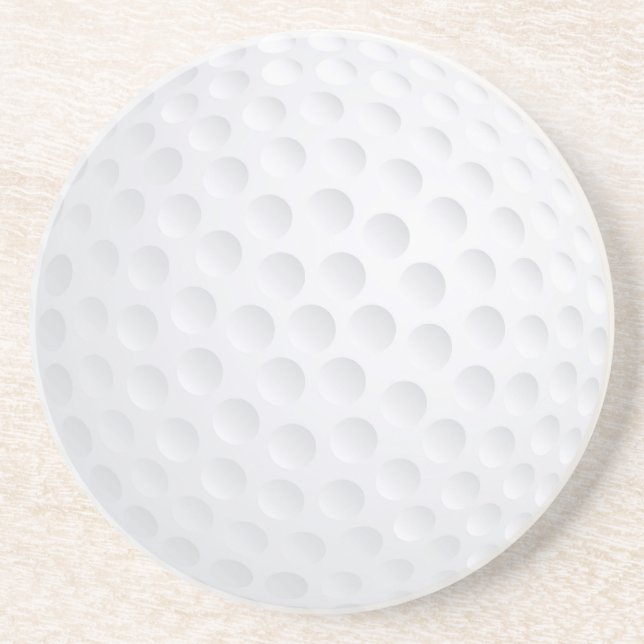 Dessous De Verre En Grès Golf Ball Beverage Coaster (Devant)