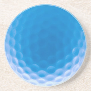 Dessous De Verre En Grès Golf Ball Texture Dimples Arctic Blue