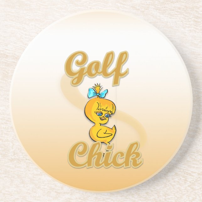 Dessous De Verre En Grès Golf Chick (Devant)