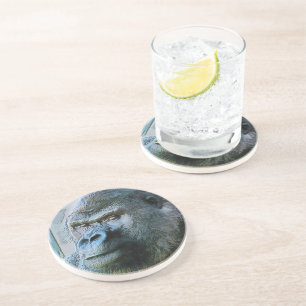 DESSOUS DE VERRE EN GRÈS GORILLA