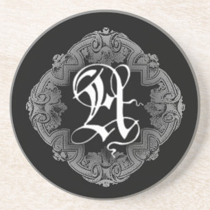 Dessous De Verre En Grès Goth Initial A
