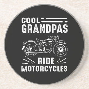 Dessous De Verre En Grès Grand Père Biker