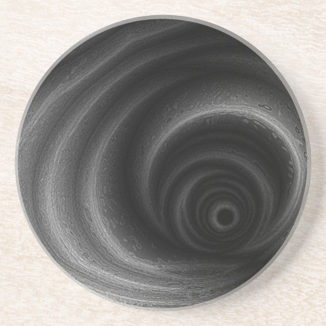 Dessous De Verre En Grès Gravité noire (Devant)