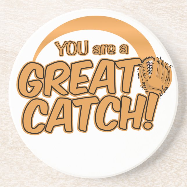 Dessous De Verre En Grès GREAT CATCH! custom coaster (Devant)