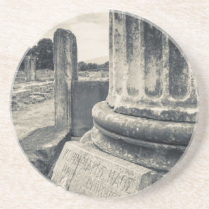 Dessous De Verre En Grès Grèce, ruines d'une ville antique