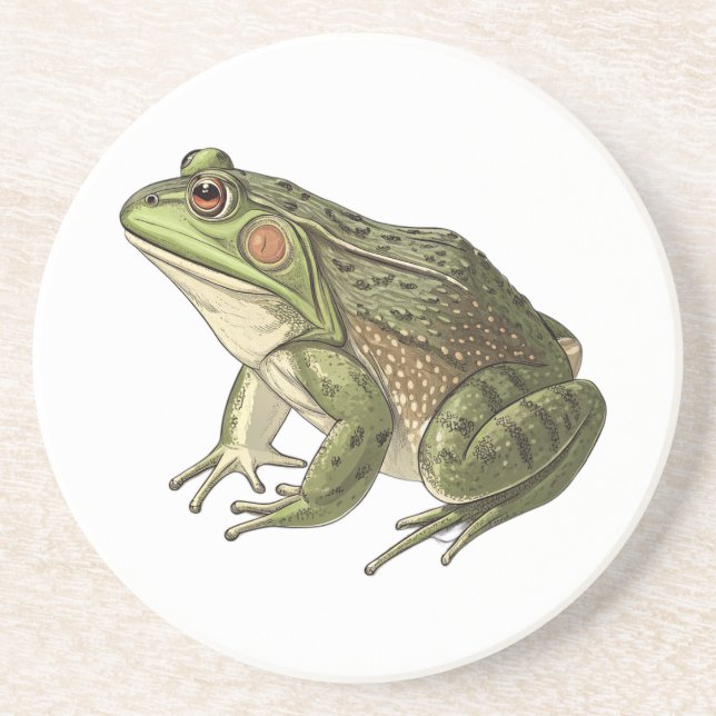 Dessous De Verre En Grès Grenouille (Devant)