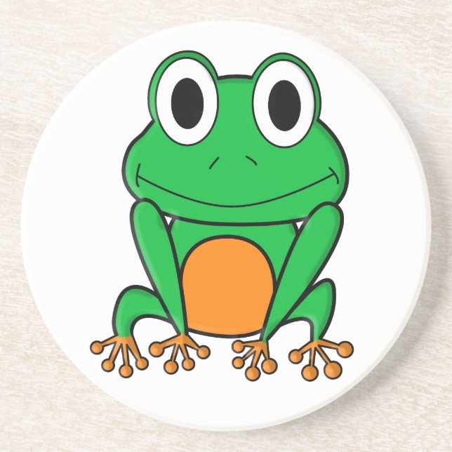 Dessous De Verre En Grès Grenouille (Devant)