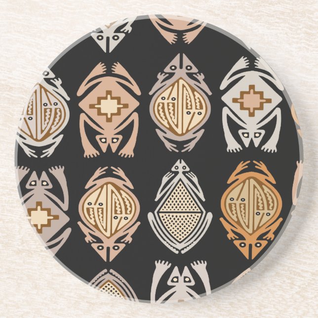 Dessous De Verre En Grès Grenouilles sauteuses (Devant)