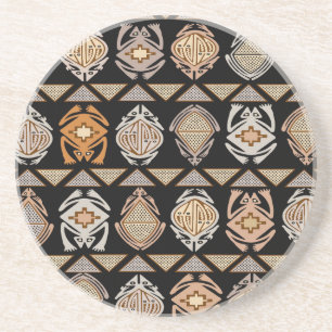 Dessous De Verre En Grès Grenouilles Tribal Leap