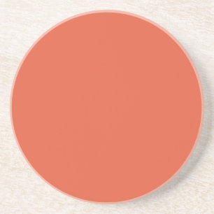 Dessous De Verre En Grès Grès orange choc