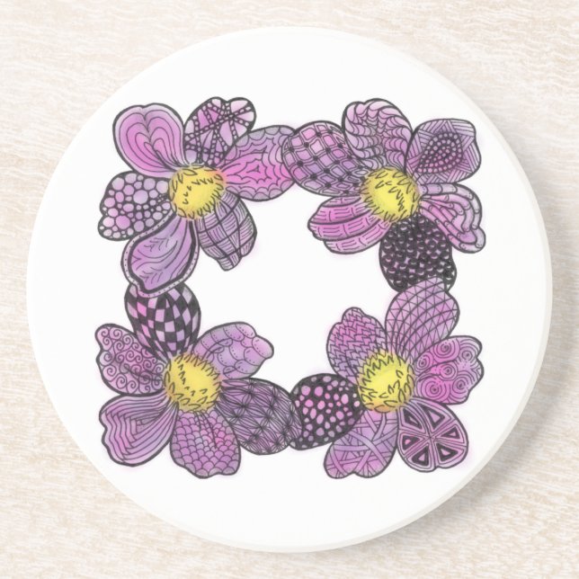 Dessous De Verre En Grès gribouillis (Devant)