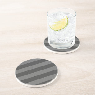 Dessous De Verre En Grès Gris rayé cosy