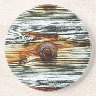 Dessous De Verre En Grès gris Thunder_Cove de bois de flottage