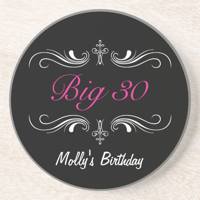 Dessous De Verre En Grès Gros 30 (Devant)