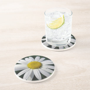 Dessous De Verre En Grès Gros Blancs