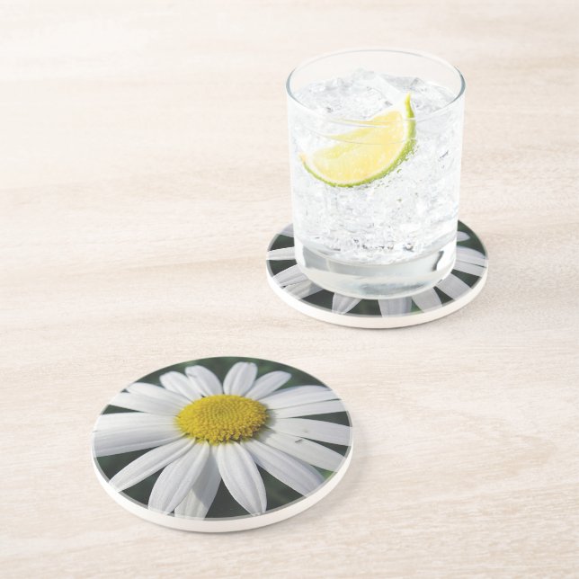 Dessous De Verre En Grès Gros Blancs (Côté)