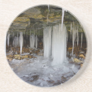 Dessous De Verre En Grès Grotte gelée
