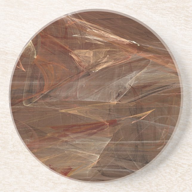 Dessous De Verre En Grès Grunge de marbre fractal série-13 - Dessous de ver (Devant)