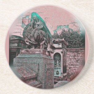 Dessous De Verre En Grès Grunge Paris Grave