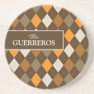 Dessous De Verre En Grès Guerreros Coaster Orange/Chocolat