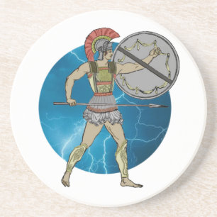 Dessous De Verre En Grès Guerrier grec