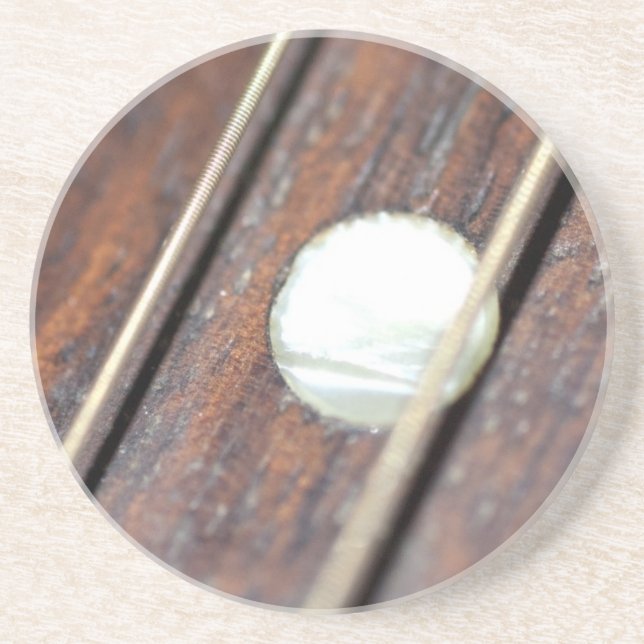 Dessous De Verre En Grès Guitare Fret (Devant)