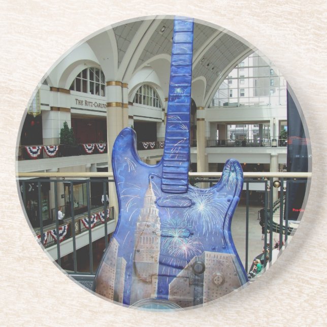 Dessous De Verre En Grès Guitare III de Cleveland (Devant)