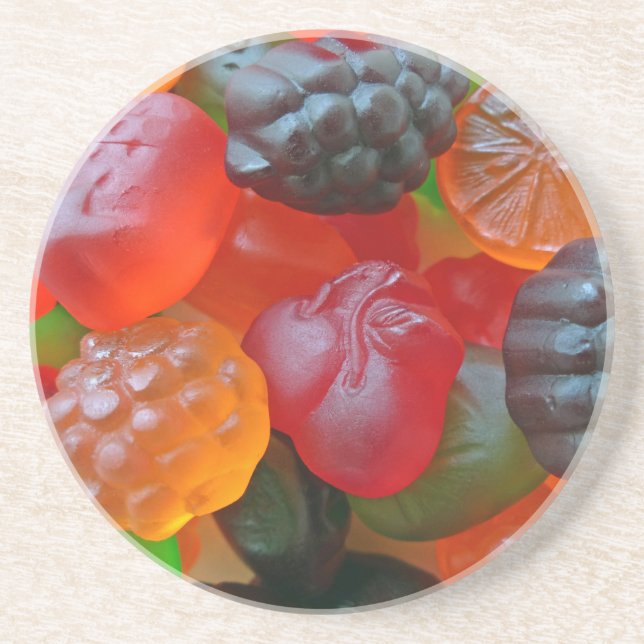 Dessous De Verre En Grès Gummy Fruit (Devant)