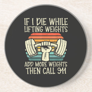 Dessous De Verre En Grès Gymnase Si Je Mouds Lifting Peser Drôle Exercice F