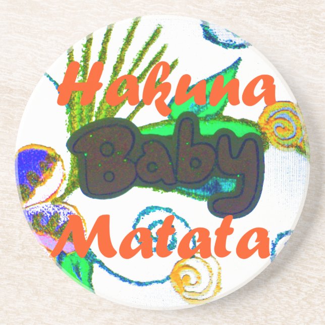 Dessous De Verre En Grès Hakuna Matata Baby.png (Devant)