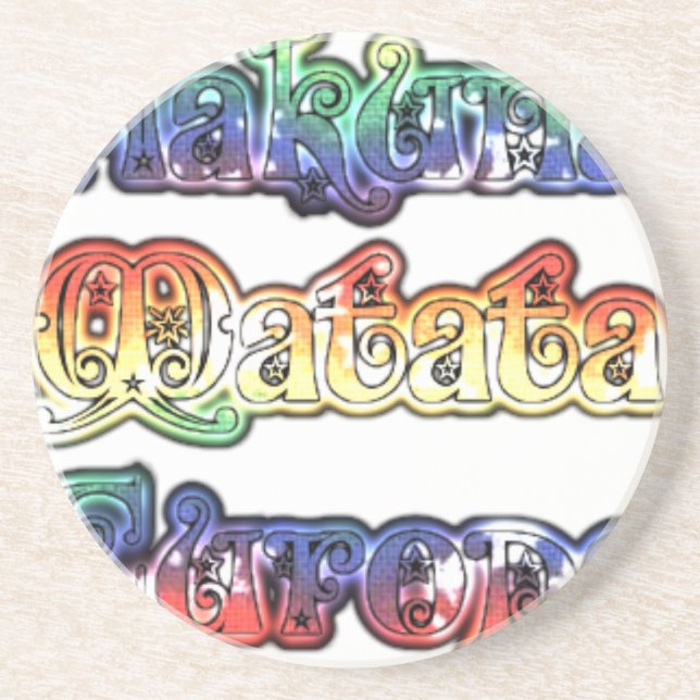 Dessous De Verre En Grès Hakuna Matata Europe Art Imprimer/Graphique (Devant)