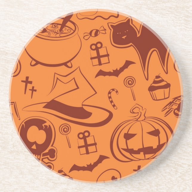 Dessous De Verre En Grès Halloween (Devant)