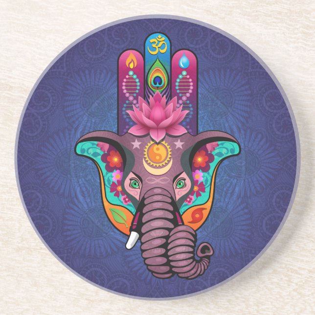 Dessous De Verre En Grès Hamsanesh (Devant)