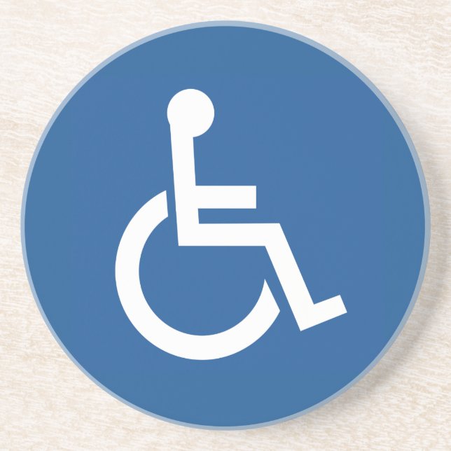 Dessous De Verre En Grès Handicapé (Devant)