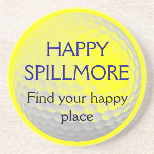 Dessous De Verre En Grès Happy Spillmore Trouvez votre Happy Place golf