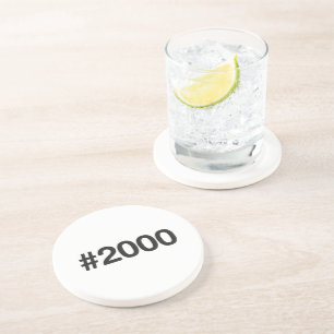 Dessous De Verre En Grès Hashtag 25 Anniversaire 2000