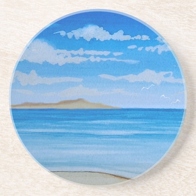 Dessous De Verre En Grès Hawaiian Tradewinds (Devant)