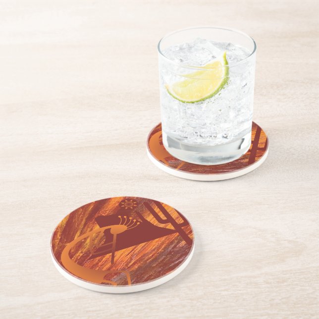 Dessous De Verre En Grès Heat de Kokopelli (Côté)
