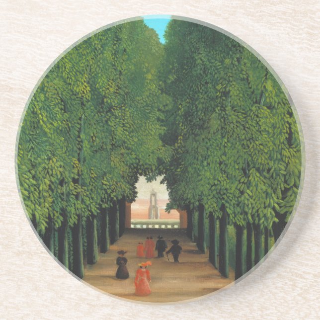 Dessous De Verre En Grès Henri Rousseau, Allée dans le parc à Saint-Cloud (Devant)