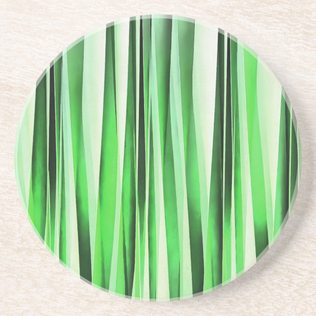 Dessous De Verre En Grès Herbe verte de chuchotement (Devant)