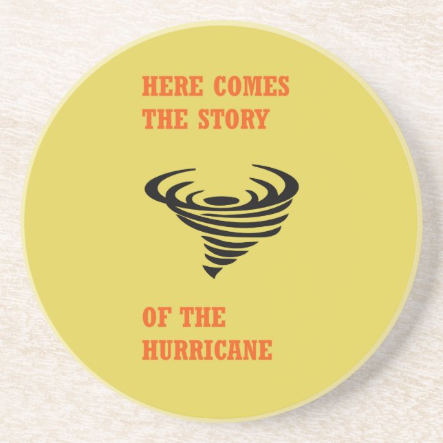 Dessous De Verre En Grès Here comes the story of the hurricane (Devant)