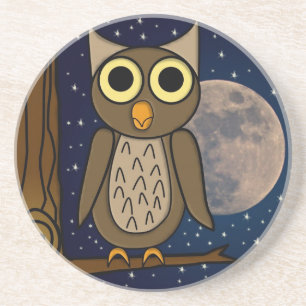 Dessous De Verre En Grès Hibou