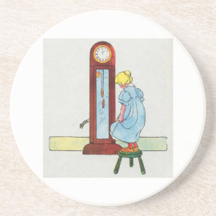 Dessous De Verre En Grès Hickory, dickory, dock ! La souris a remonté l'hor